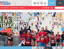 Tablet Screenshot of clevelandmarathon.com